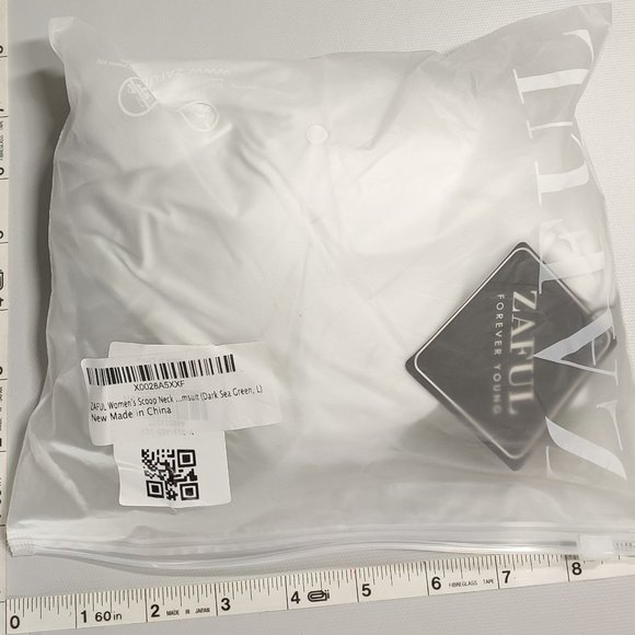 NWT ZAFUL Large Tankini High Waist White and Green bikini set - Picture 3 of 6